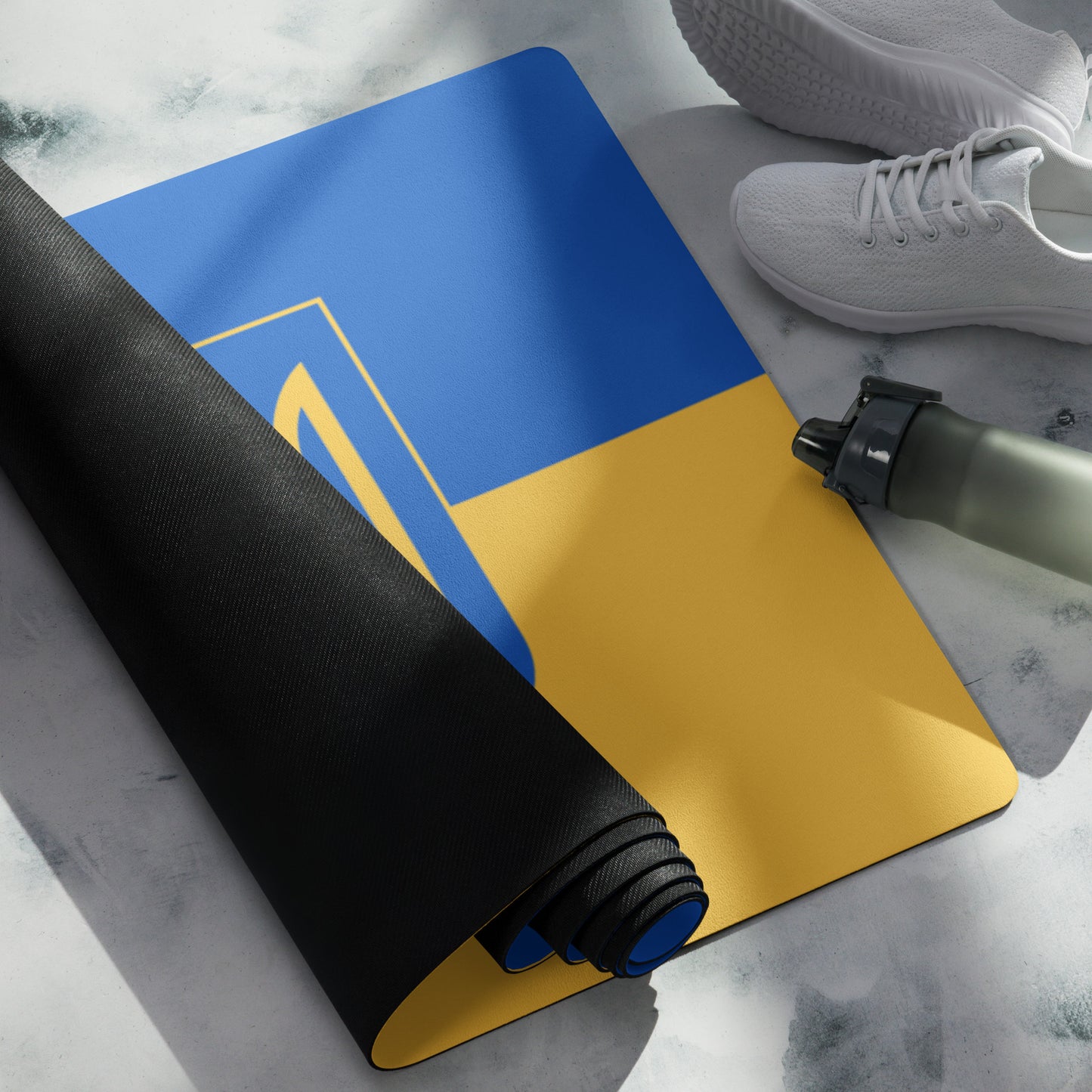 Yoga Mat - Triple Trident & Flag