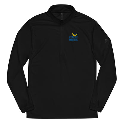 Quarter Zip Pullover - Embroidered Ukraine Matters Logo