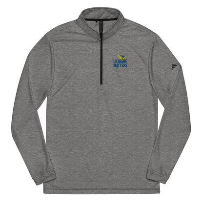 Quarter Zip Pullover - Embroidered Ukraine Matters Logo