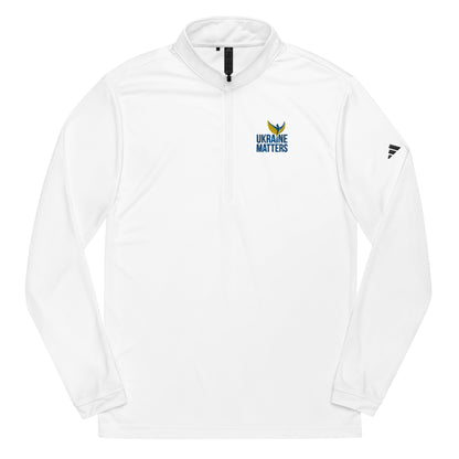 Quarter Zip Pullover - Embroidered Ukraine Matters Logo