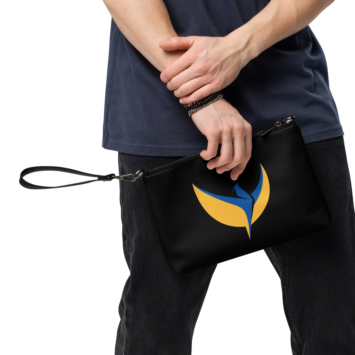 Crossbody Black Bag - Ukraine Matters Logo