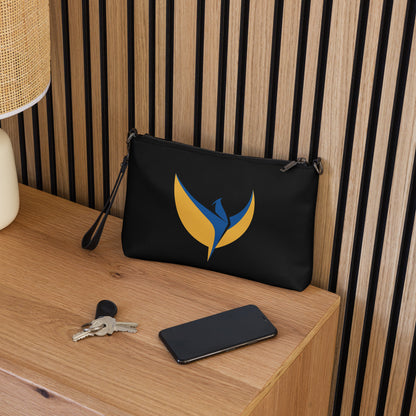 Crossbody Black Bag - Ukraine Matters Logo