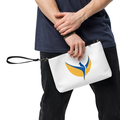 Crossbody White Bag - Ukraine Matters Logo