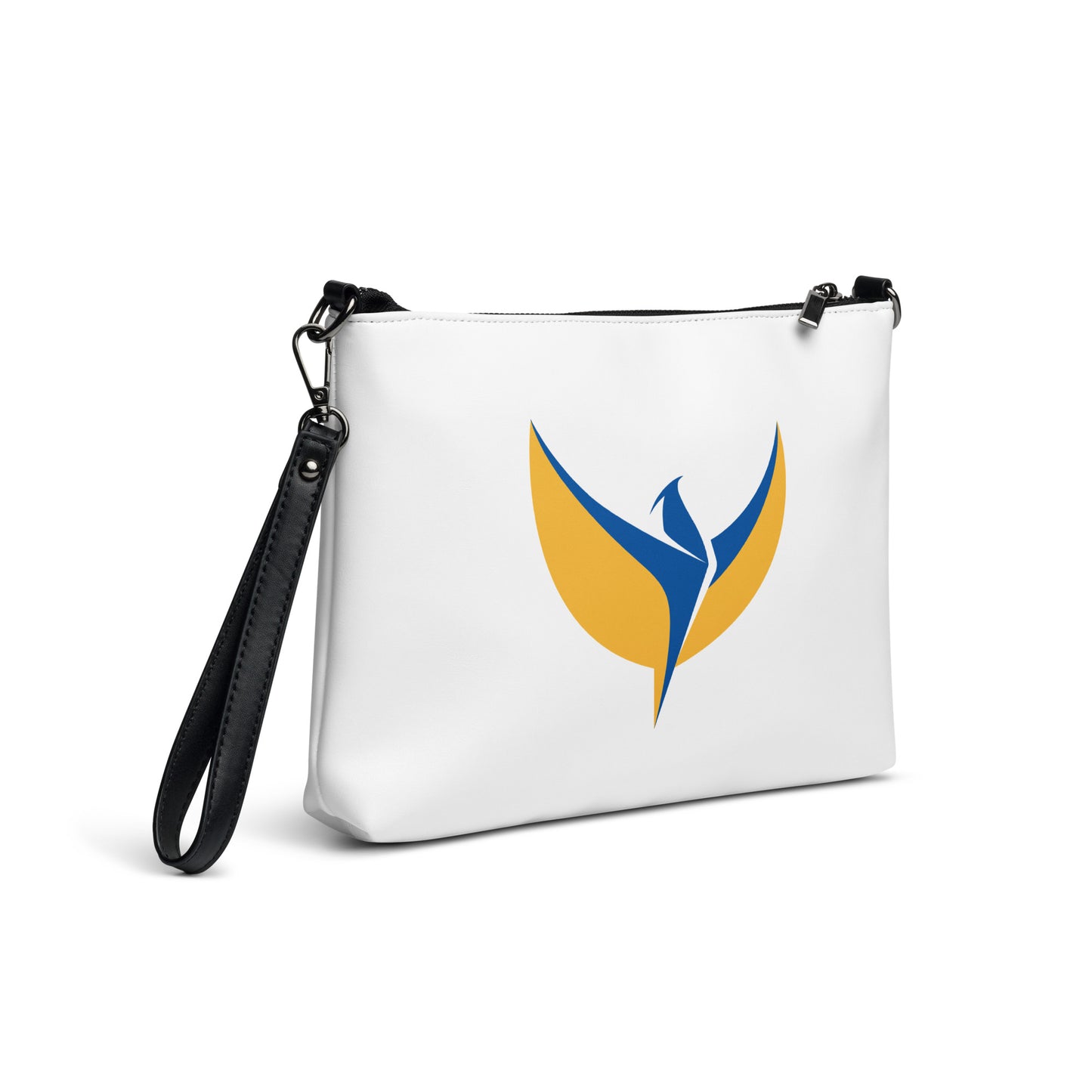 Crossbody White Bag - Ukraine Matters Logo