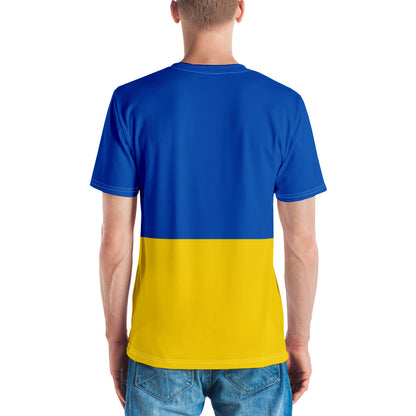 Men's T-shirt - Ukrainian Colors & Phoenix