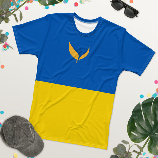 Men's T-shirt - Ukrainian Colors & Phoenix