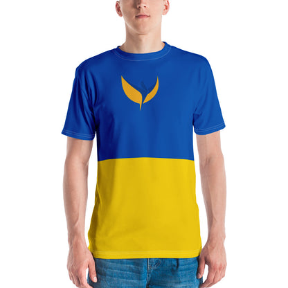 Men's T-shirt - Ukrainian Colors & Phoenix