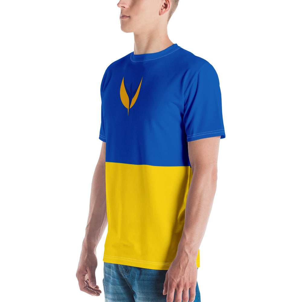 Men's T-shirt - Ukrainian Colors & Phoenix