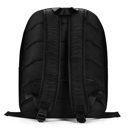 Streamlined Black Backpack  - Ukraine Matters Logo