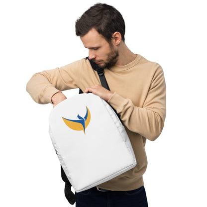 Streamlined White Backpack - Phoenix