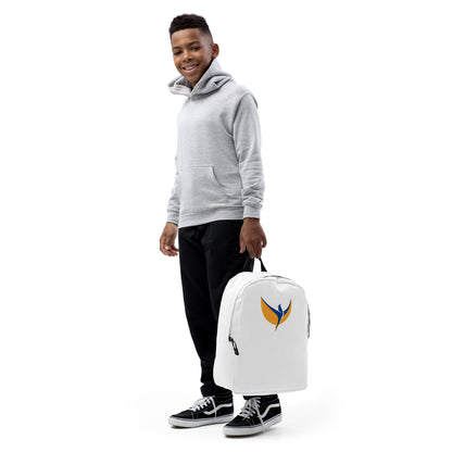 Streamlined White Backpack - Phoenix