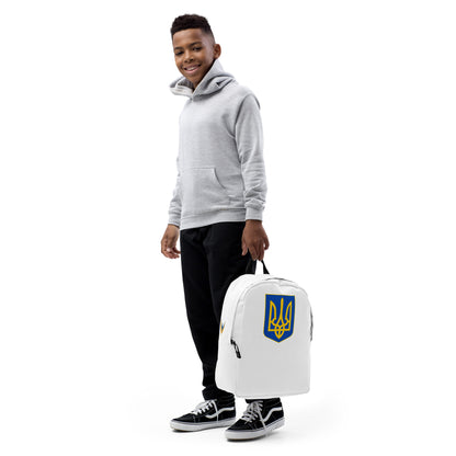 Streamlined White Backpack  - Trident