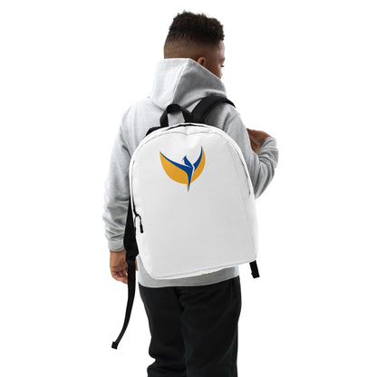 Streamlined White Backpack - Phoenix