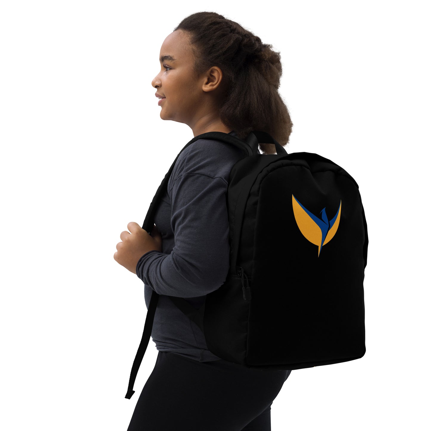 Streamlined Black Backpack - Phoenix