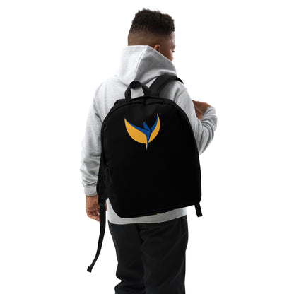 Streamlined Black Backpack - Phoenix