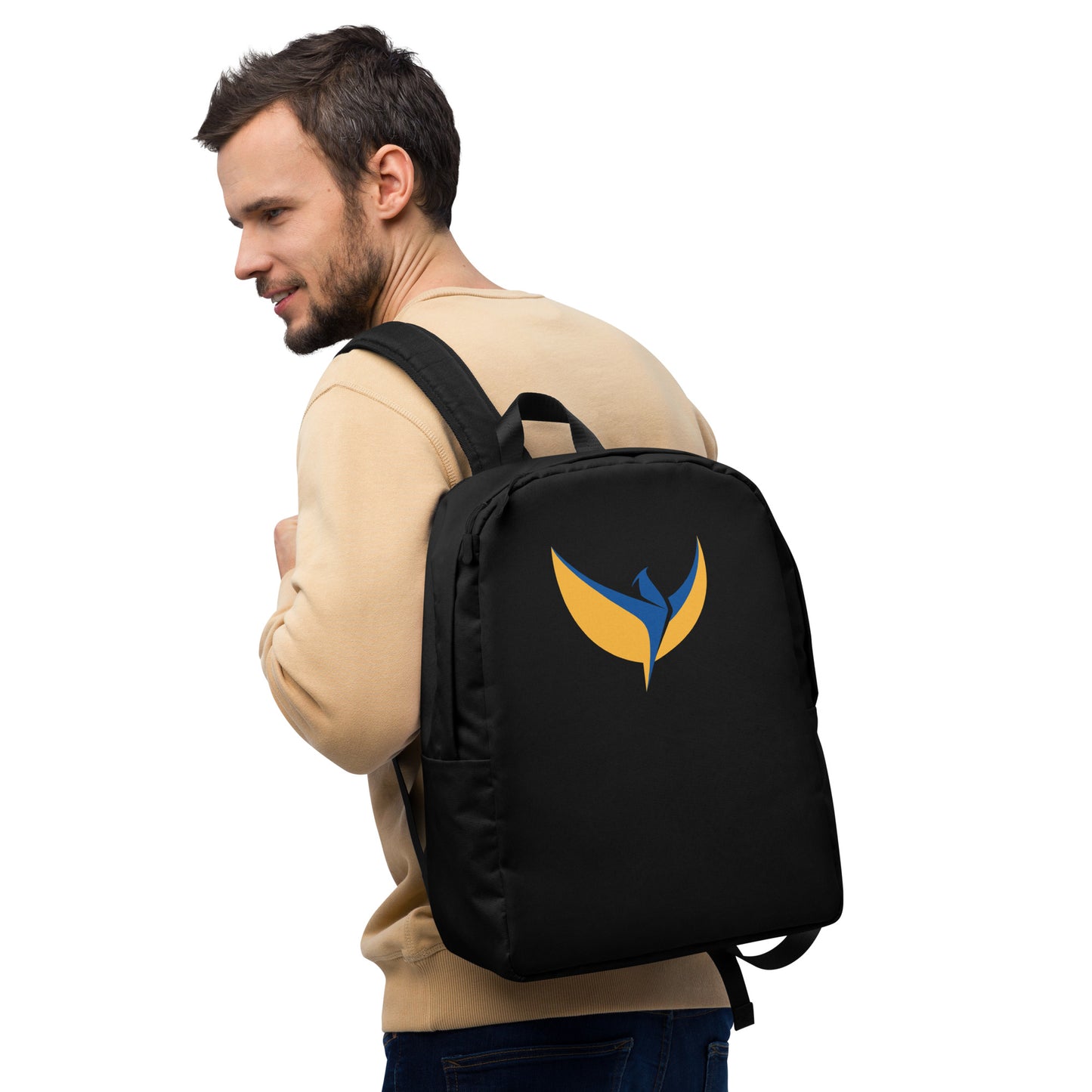 Streamlined Black Backpack - Phoenix