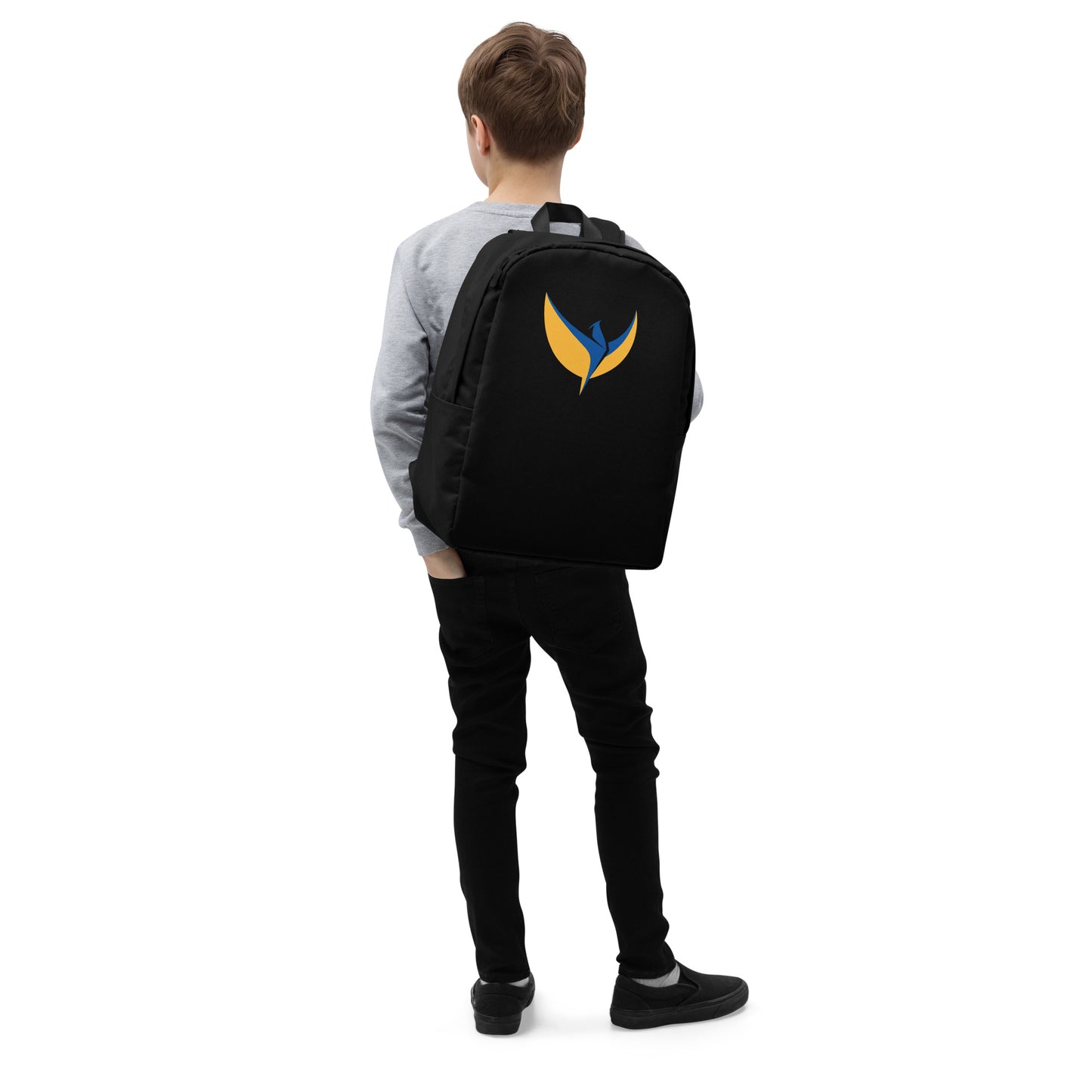 Streamlined Black Backpack - Phoenix