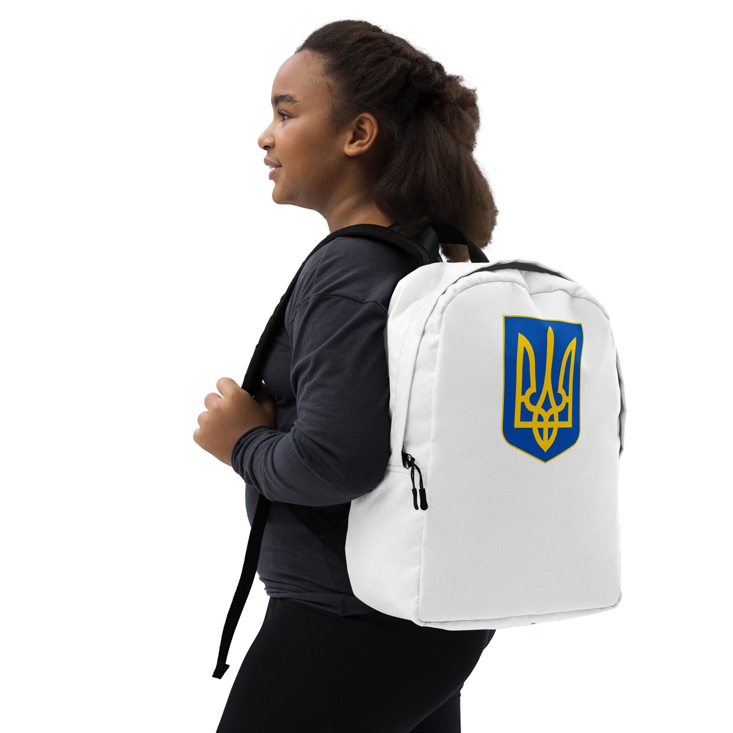 Streamlined White Backpack  - Trident