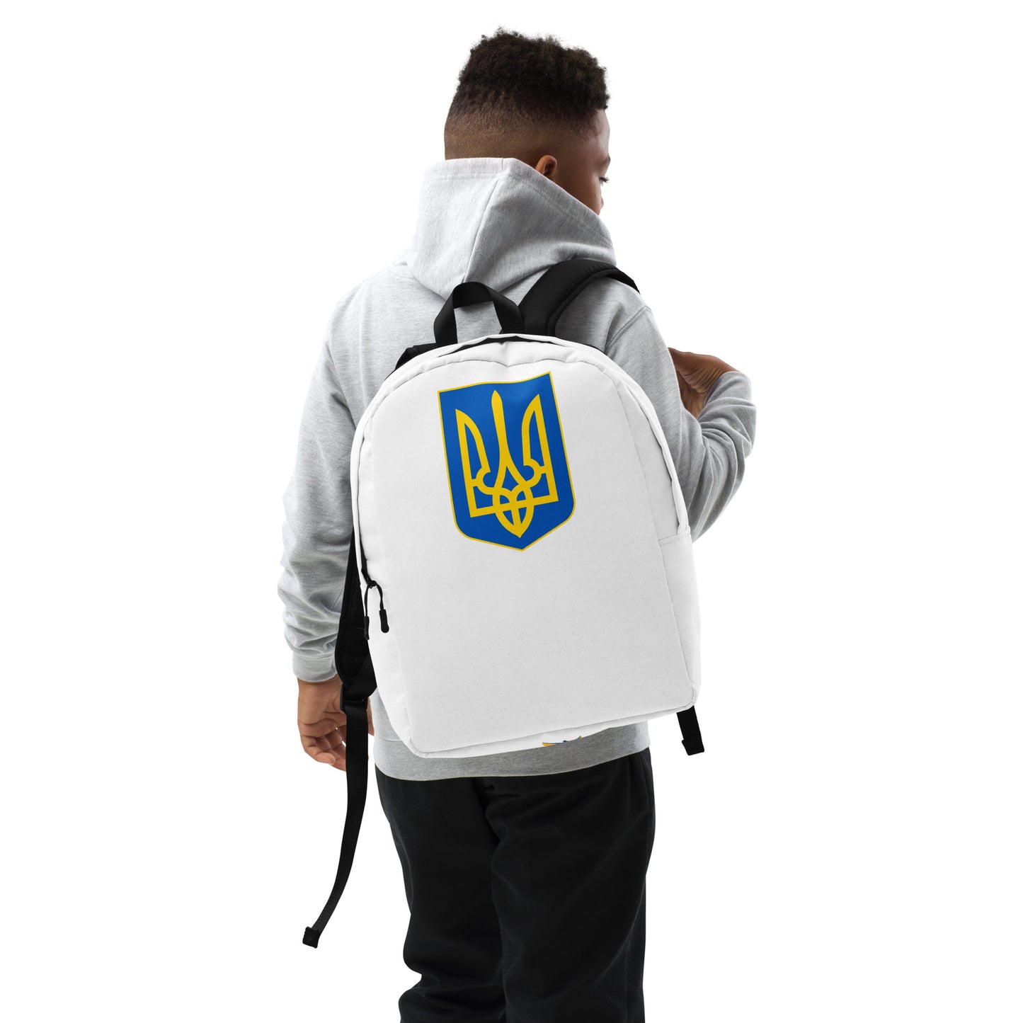 Streamlined White Backpack  - Trident