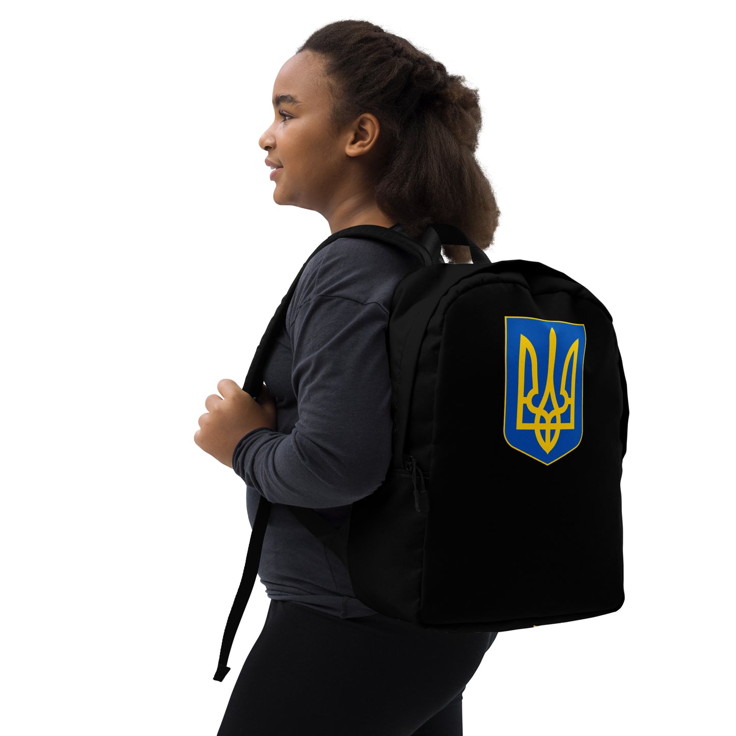 Streamlined Black Backpack  - Trident