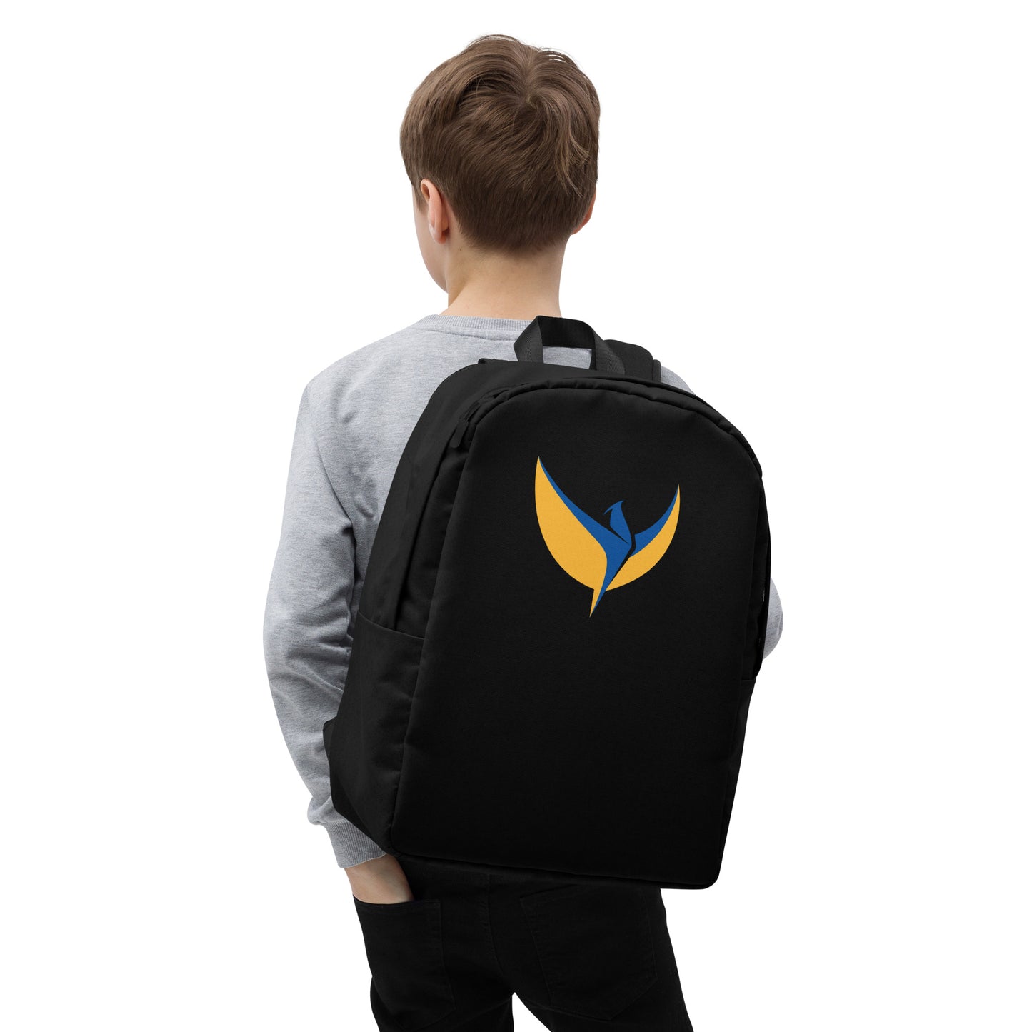 Streamlined Black Backpack - Phoenix