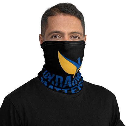 Black Neck Gaiter - Ukraine Matters Logo