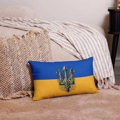 Premium Pillow - Alternative Trident & Flag