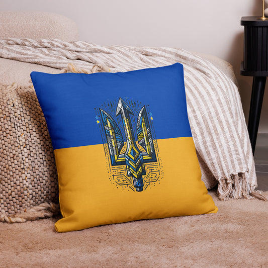 Premium Pillow - Alternative Trident & Flag