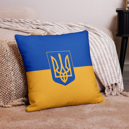 Premium Pillow - Trident & Flag