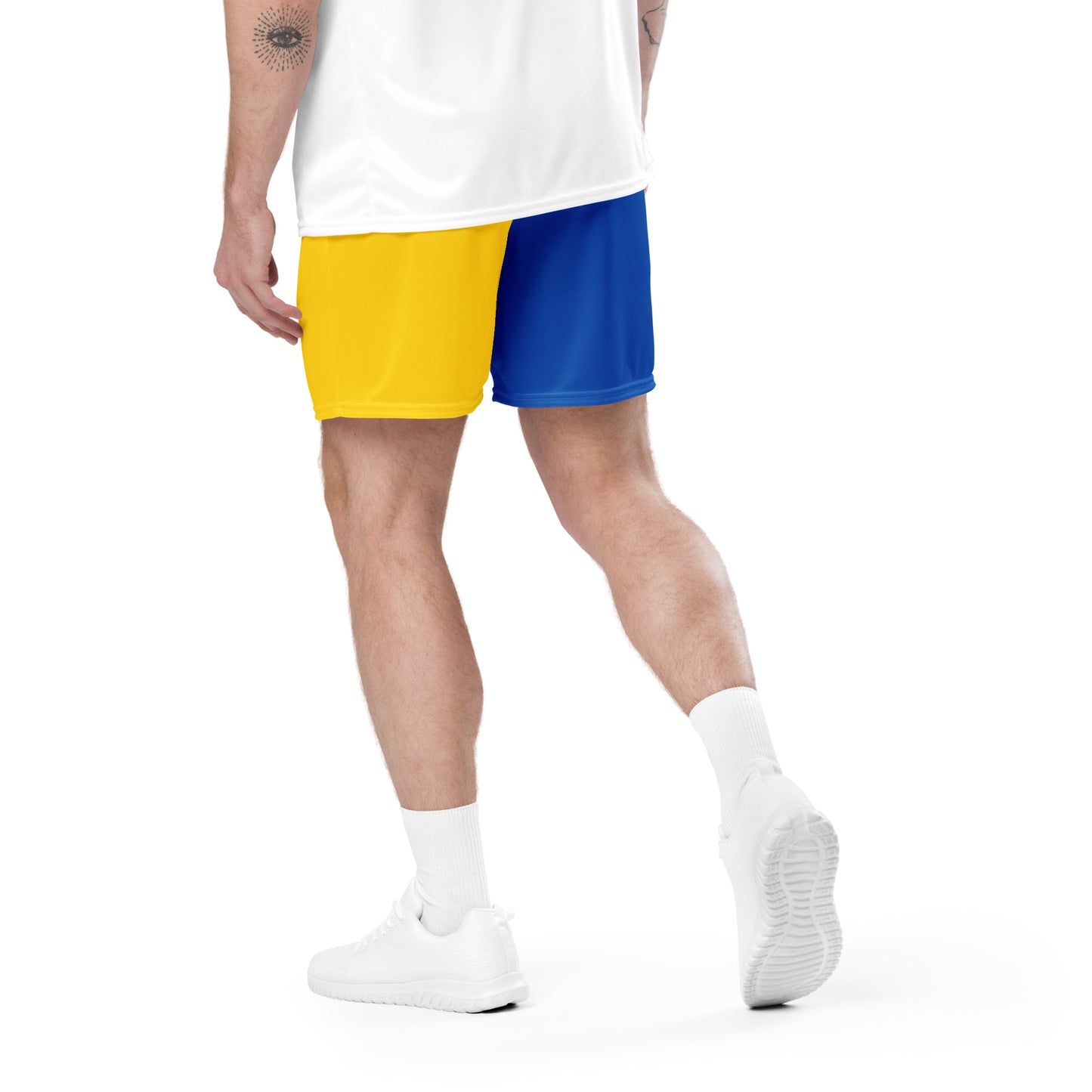 Unisex Mesh Shorts - Ukrainian Colors