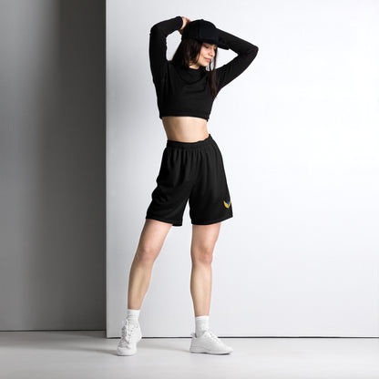 Unisex Black Mesh Shorts - Phoenix