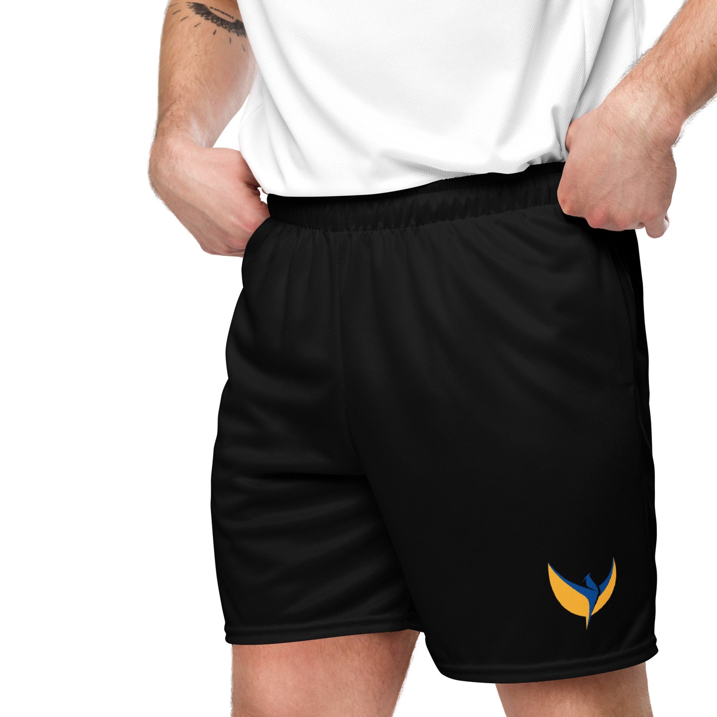 Unisex Black Mesh Shorts - Phoenix