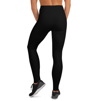 Black Yoga Leggings - Trident