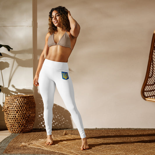 White Yoga Leggings - Phoenix