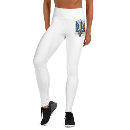 White Yoga Leggings - Alternative Trident