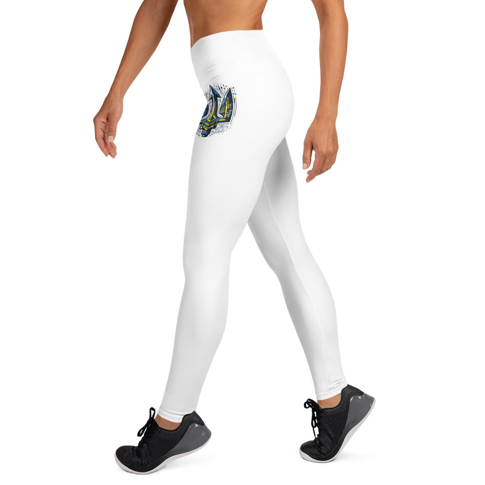 White Yoga Leggings - Alternative Trident