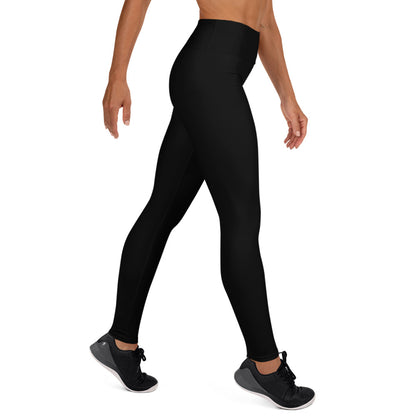 Black Yoga Leggings - Trident