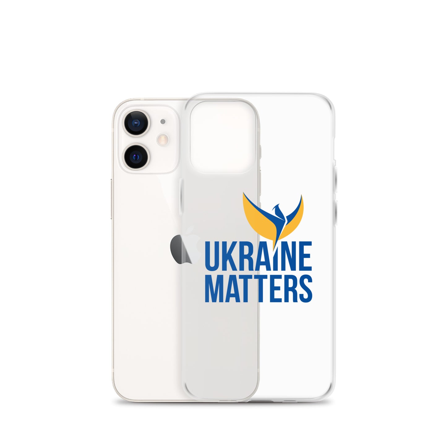 Clear Case for iPhone® - Ukraine Matters Logo