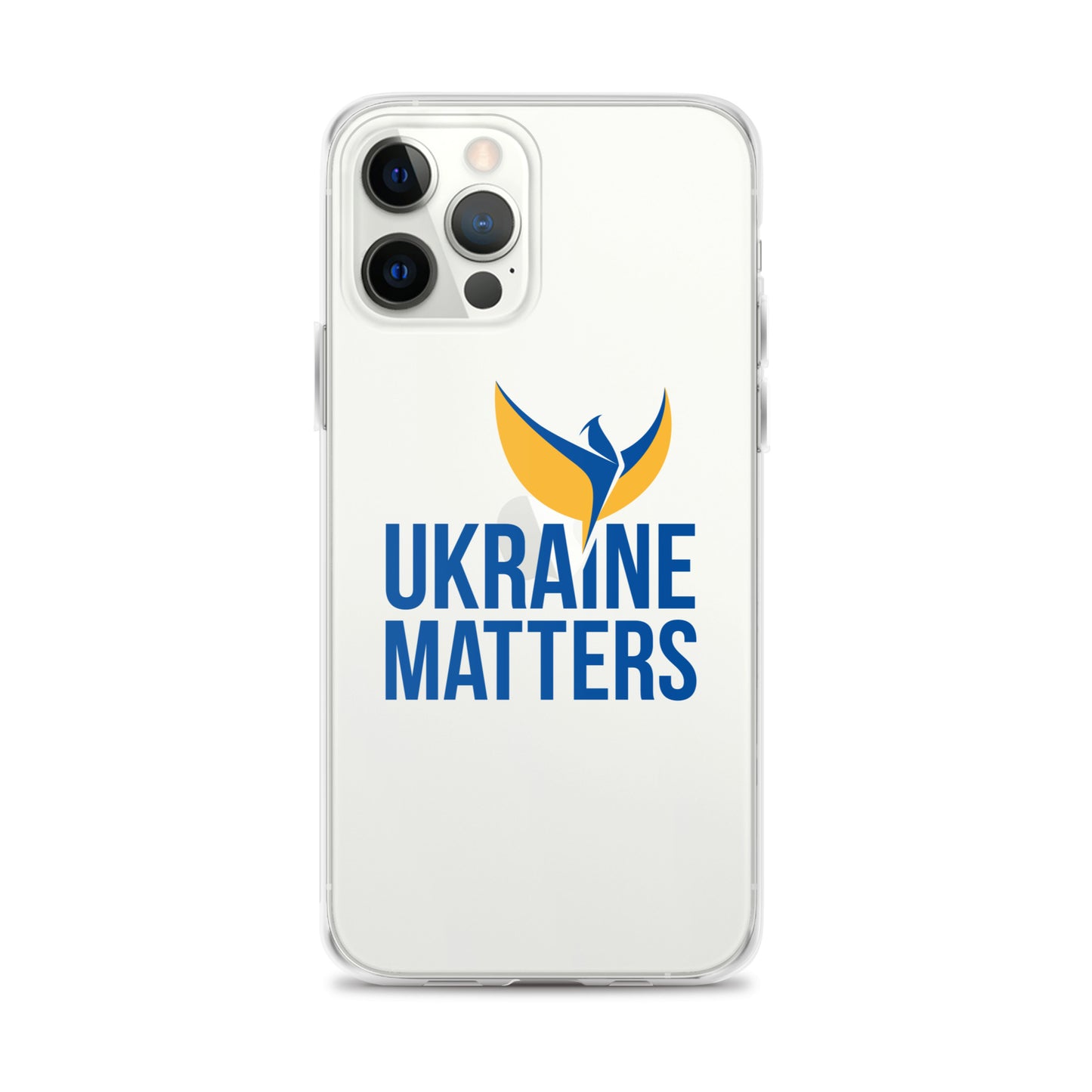 Clear Case for iPhone® - Ukraine Matters Logo