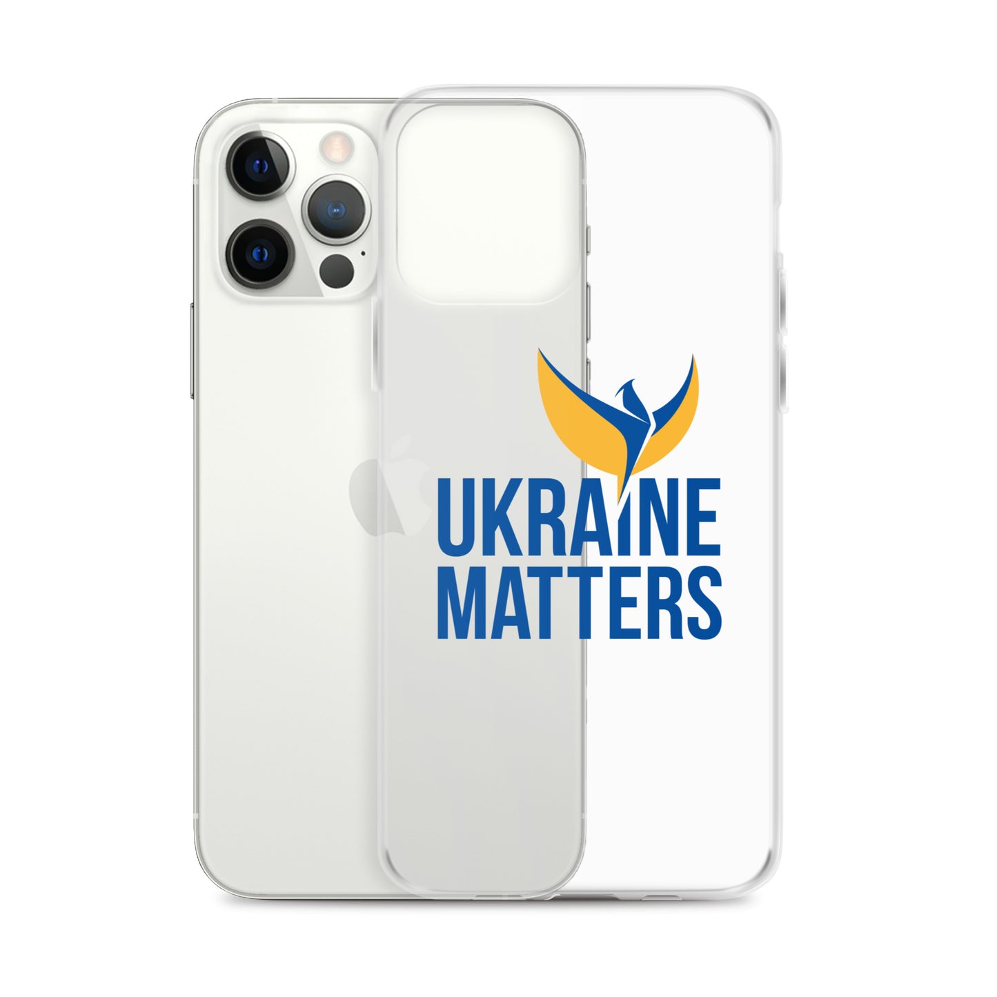 Clear Case for iPhone® - Ukraine Matters Logo