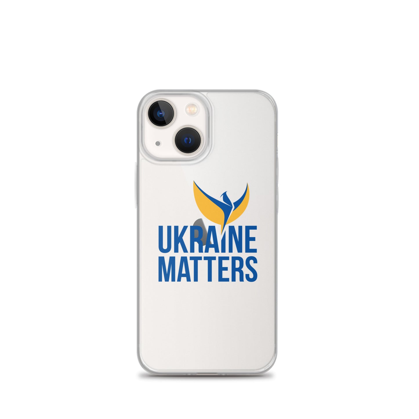 Clear Case for iPhone® - Ukraine Matters Logo