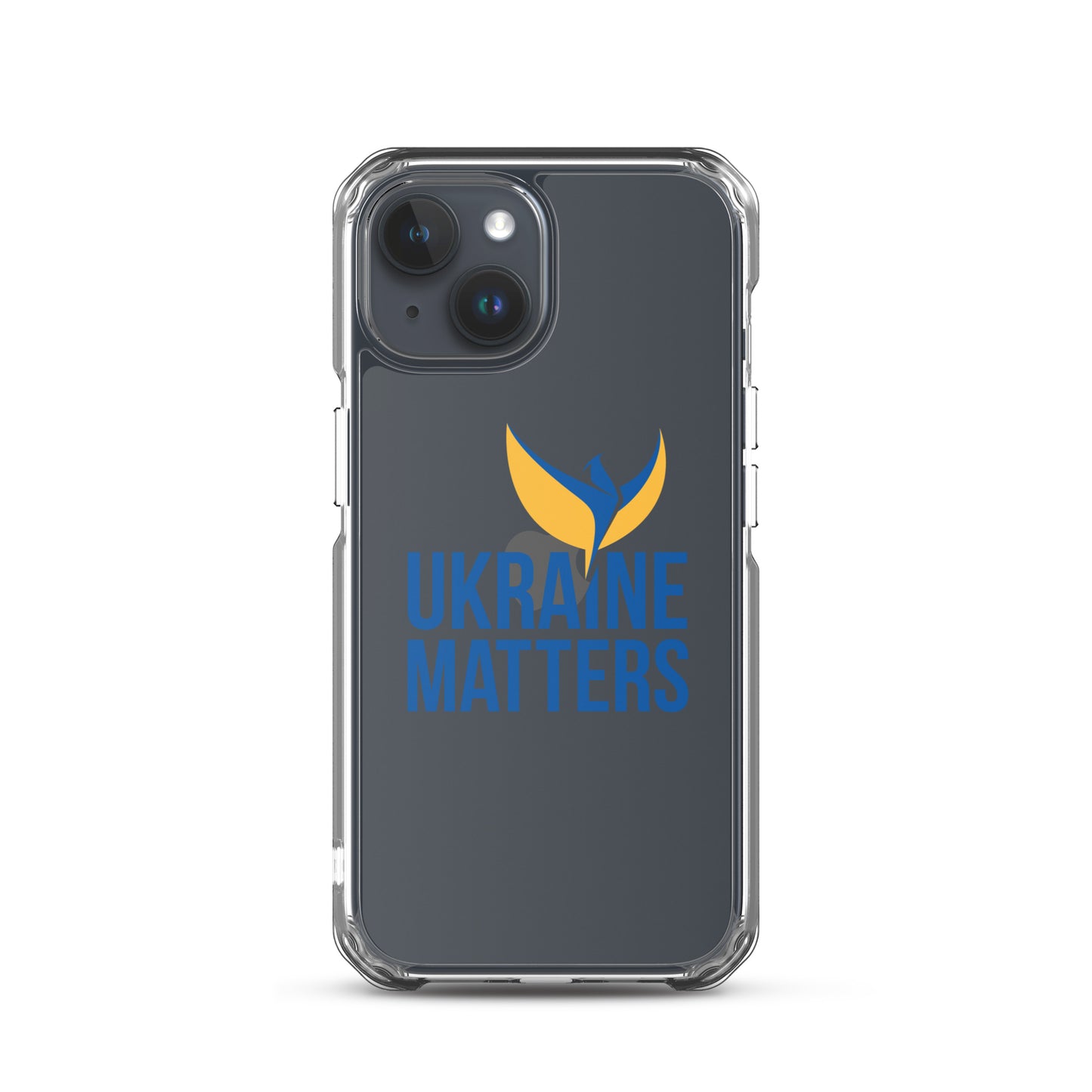 Clear Case for iPhone® - Ukraine Matters Logo