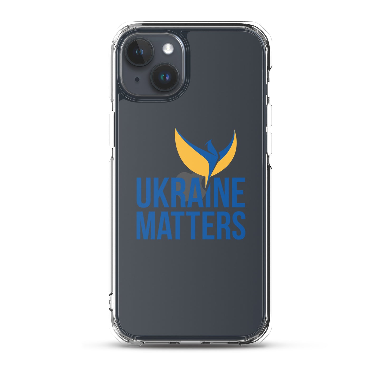 Clear Case for iPhone® - Ukraine Matters Logo