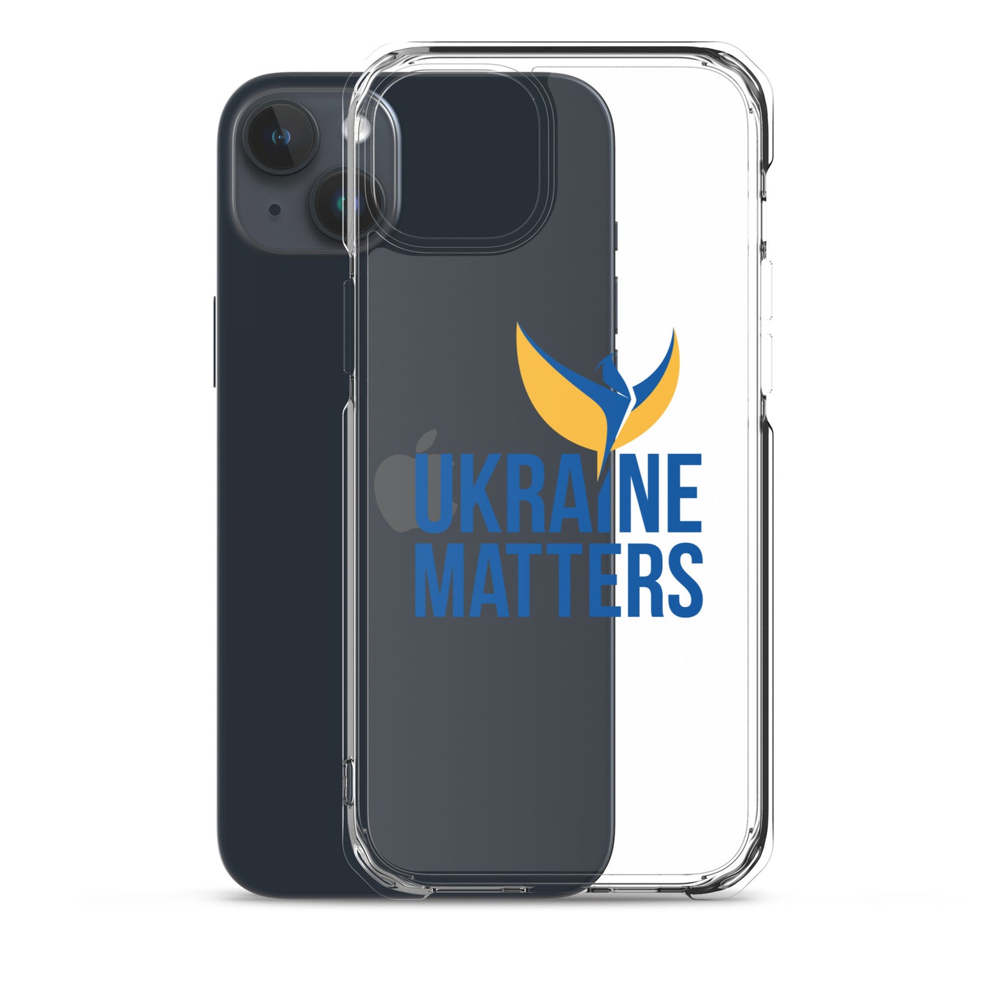 Clear Case for iPhone® - Ukraine Matters Logo