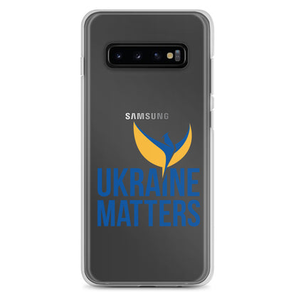 Clear Case for Samsung® - Ukraine Matters Logo