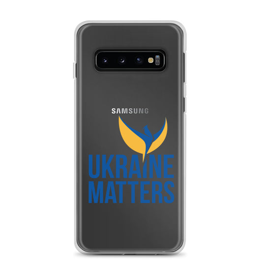 Clear Case for Samsung® - Ukraine Matters Logo