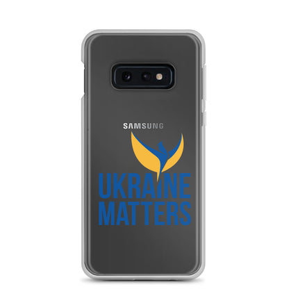 Clear Case for Samsung® - Ukraine Matters Logo