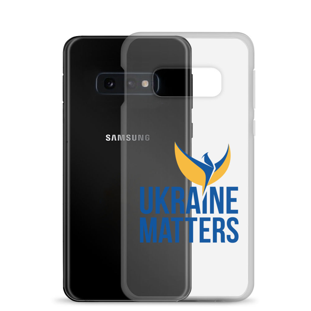 Clear Case for Samsung® - Ukraine Matters Logo