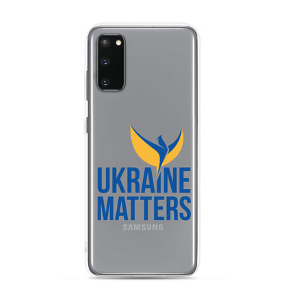 Clear Case for Samsung® - Ukraine Matters Logo