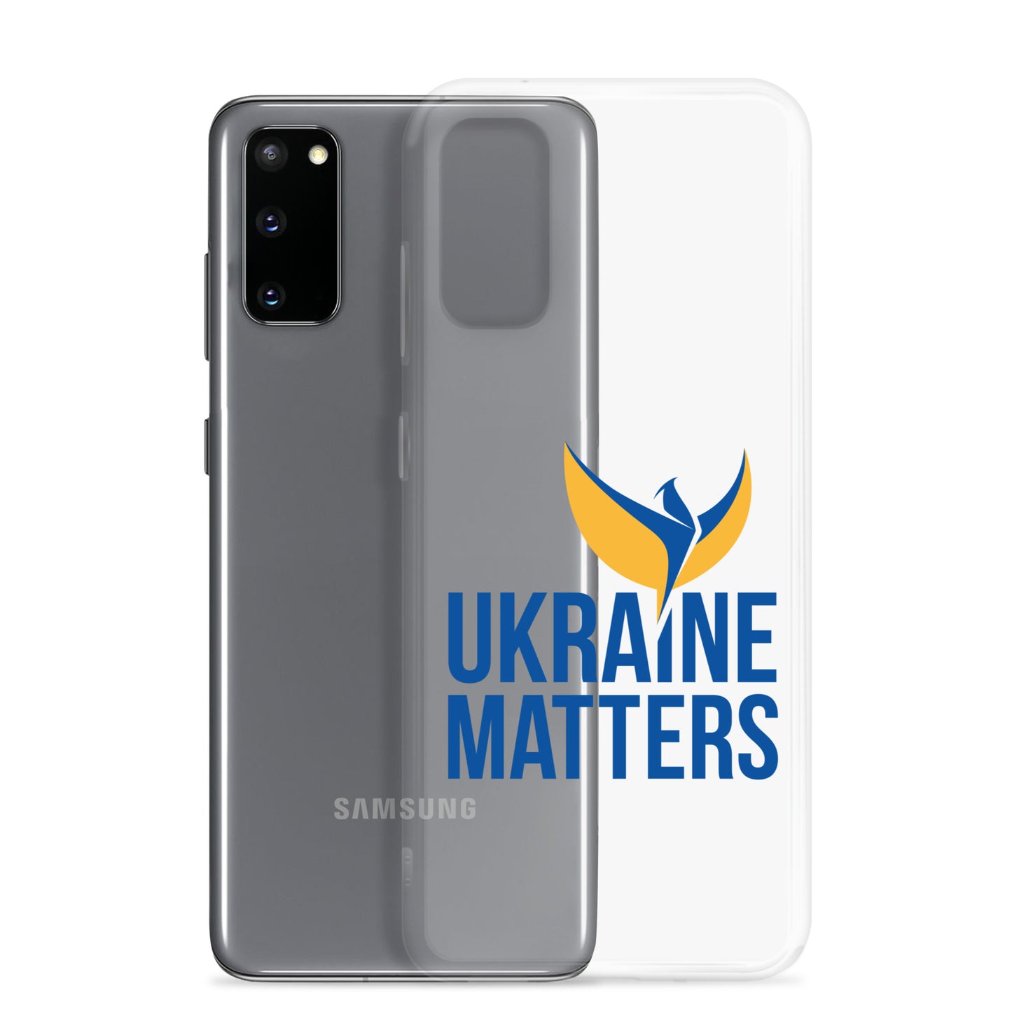 Clear Case for Samsung® - Ukraine Matters Logo